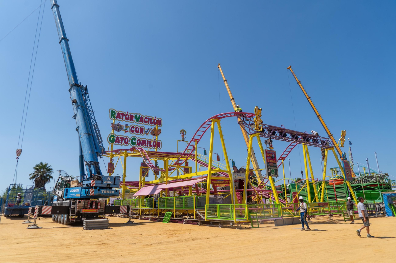 Imágenes de las Fiestas Colombinas días antes de su inauguración