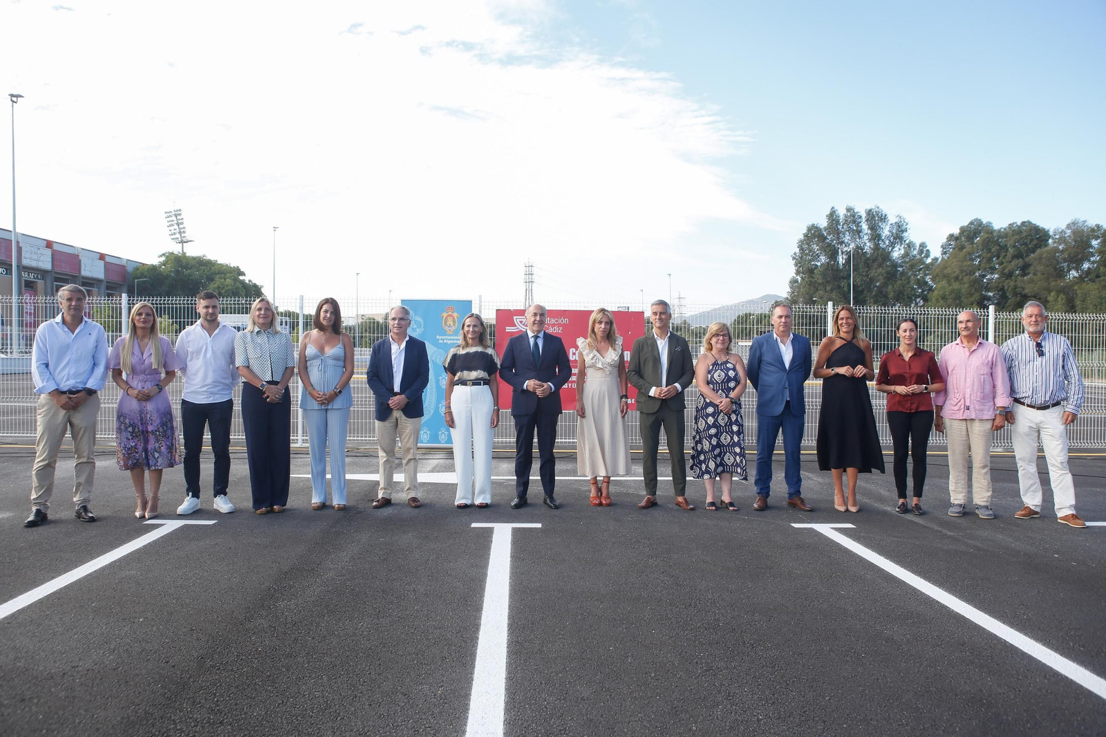 Las fotos de la inauguración de las pistas de exámenes de conducir en Algeciras