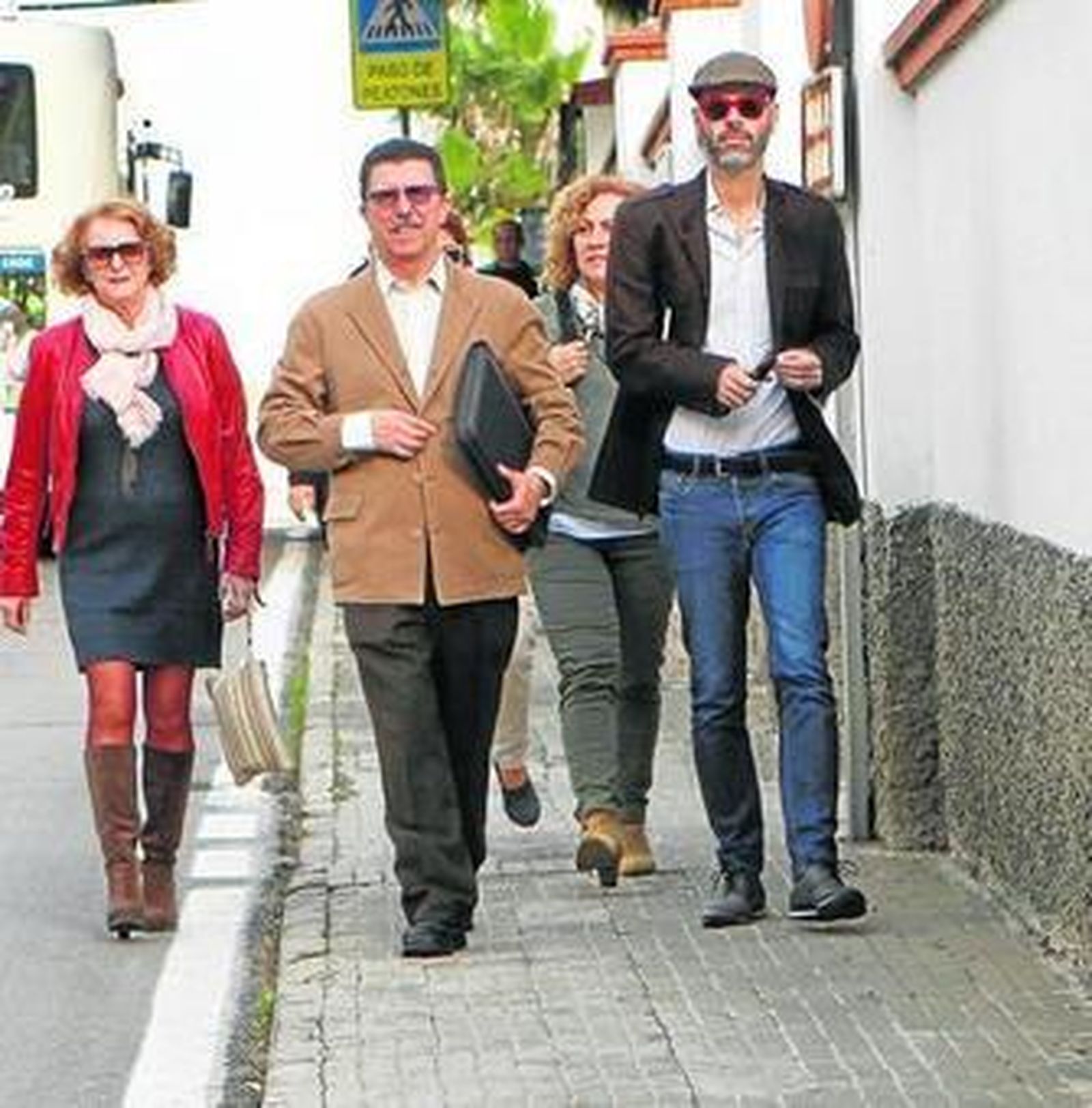 Manella y Mohedano, a su llegada al Juzgado hace dos semanas.