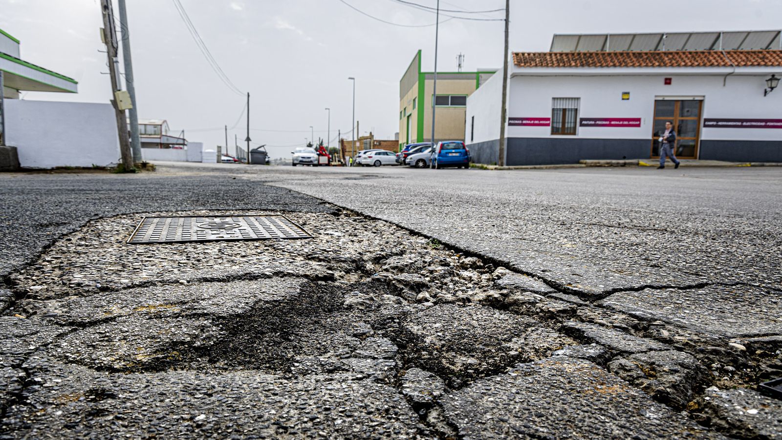 Estado de la calzada en La Lobita.