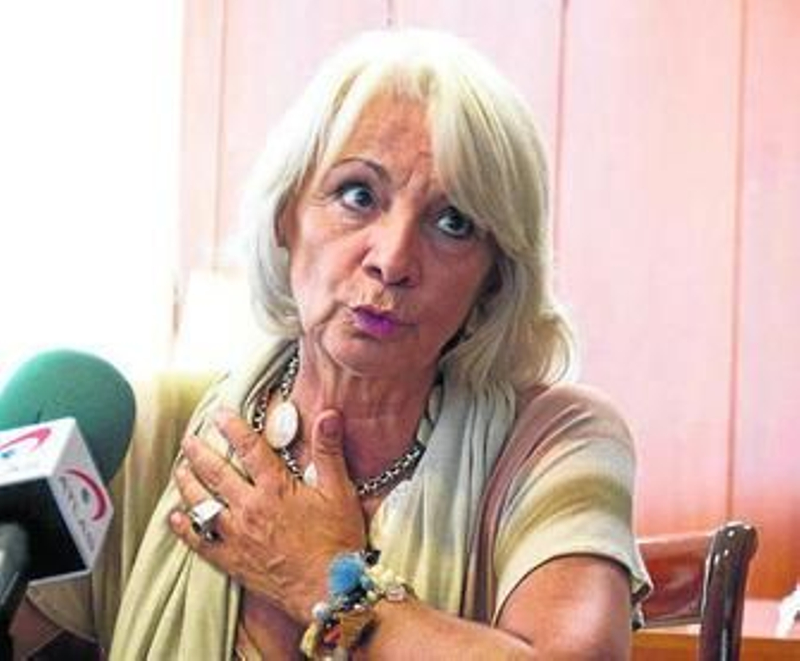 Teófila Martínez, en la rueda de prensa que ofreció la pasada semana.