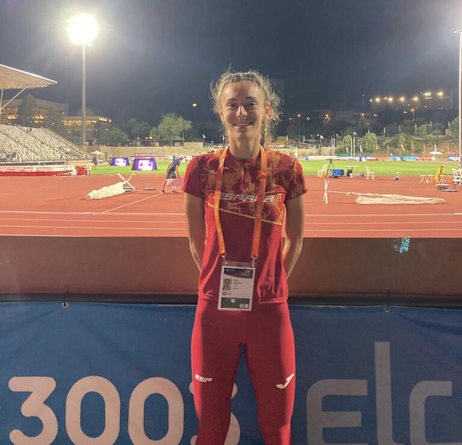 Ana Prieto, con la selección española en Jerusalén.