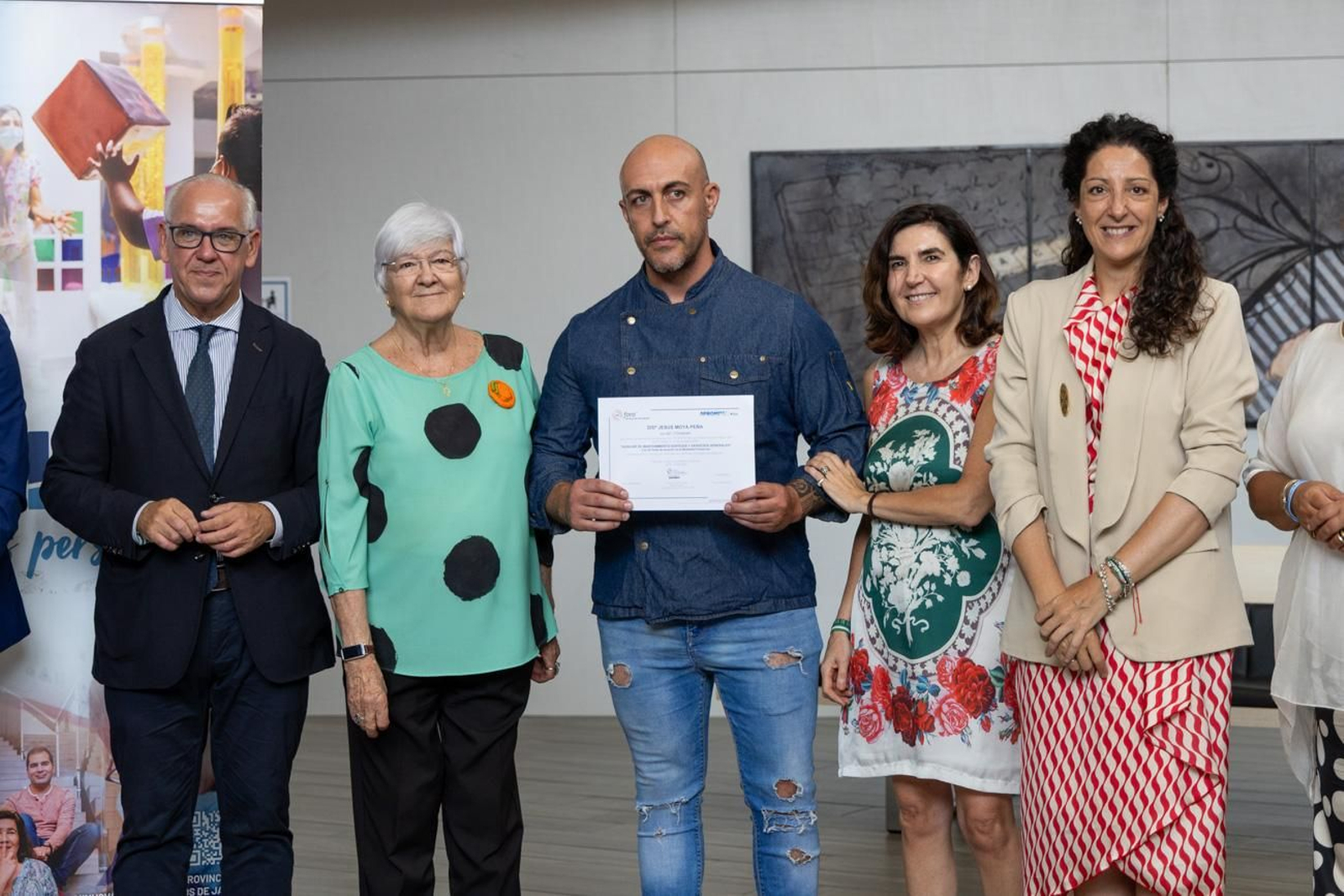 Visita de la consejera a las instalaciones de Aprompsi