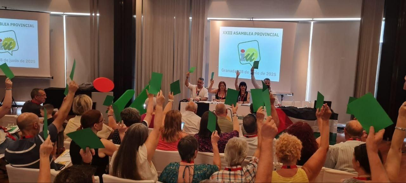 Votos en la Asambela Provincial de IU en Granada