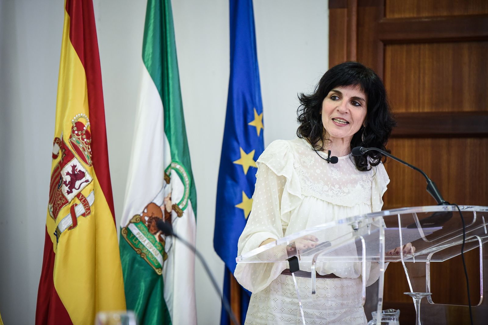 Imágenes de la conferencia  'La Rábida- ocho décadas de un sueño universitario'