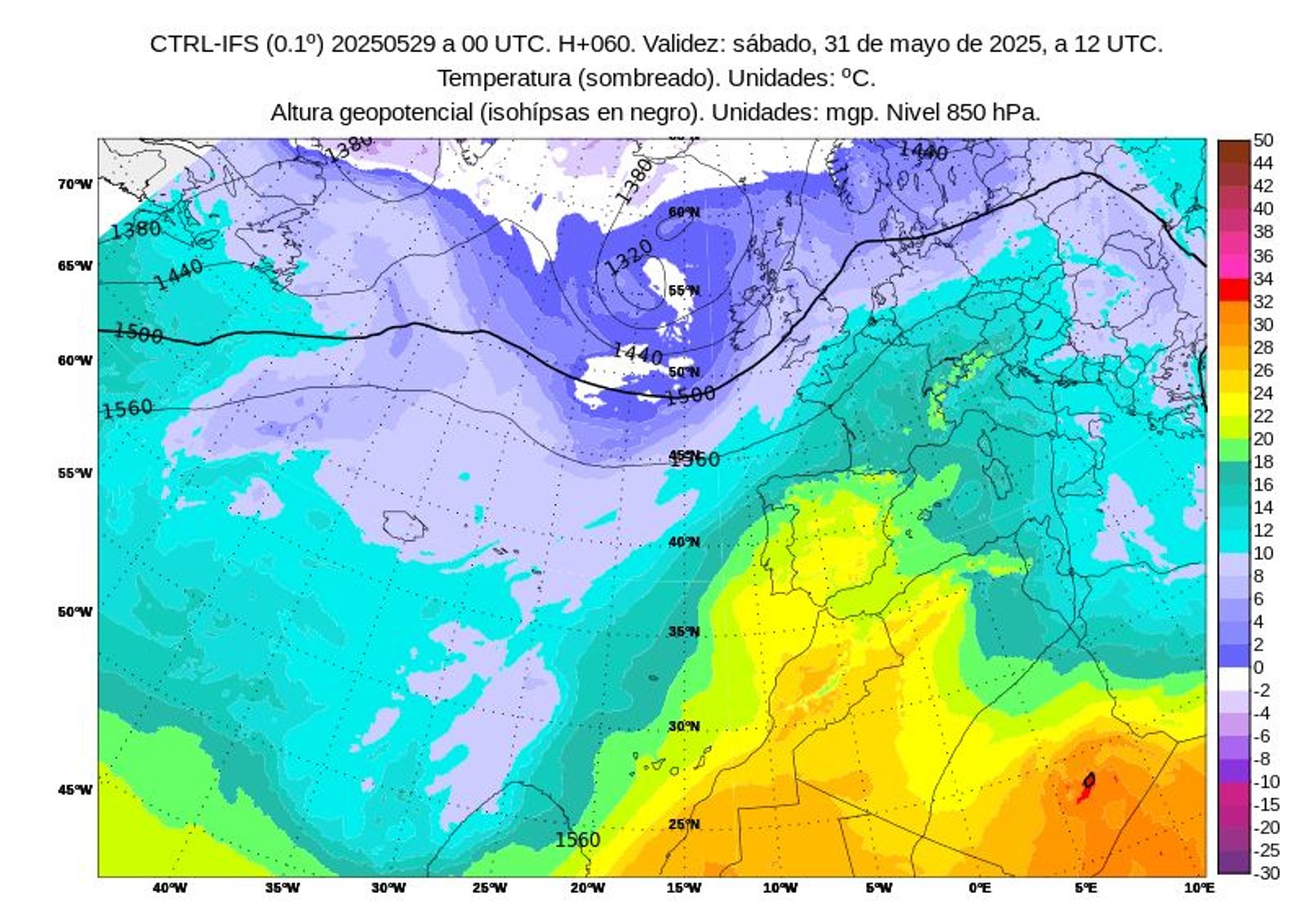 Previsión para este sábado.