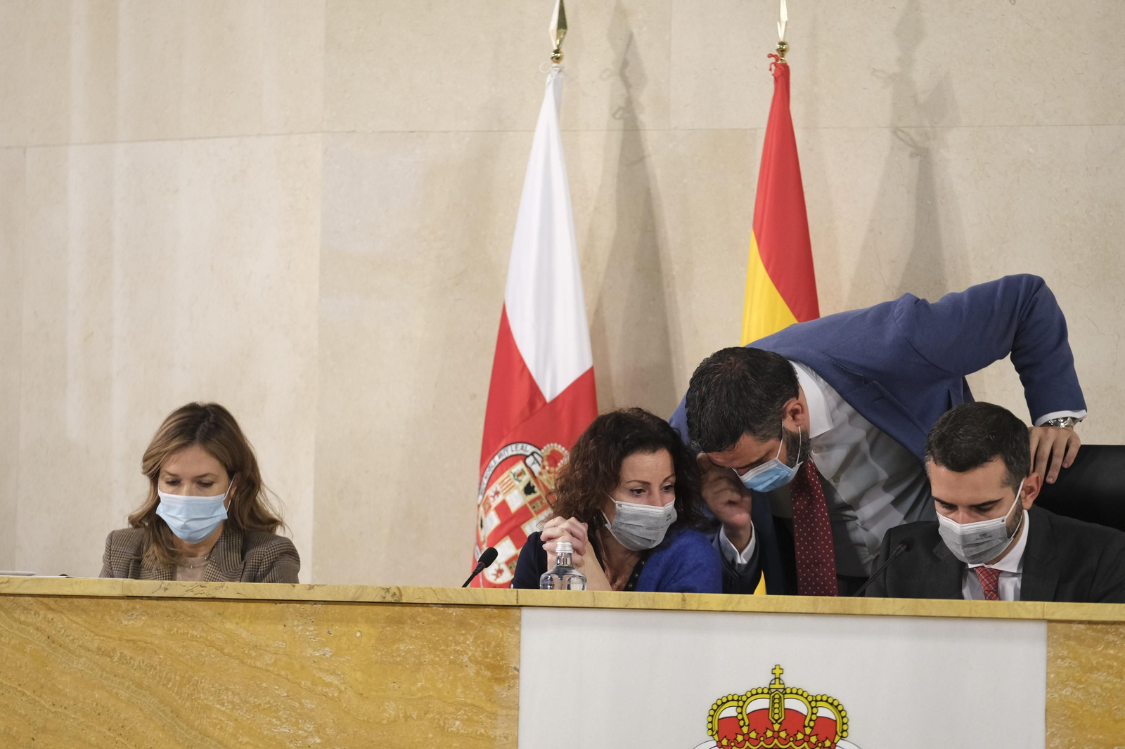 Martínez Labella, Vázquez, Alonso y Fernández-Pacheco, en el  Pleno