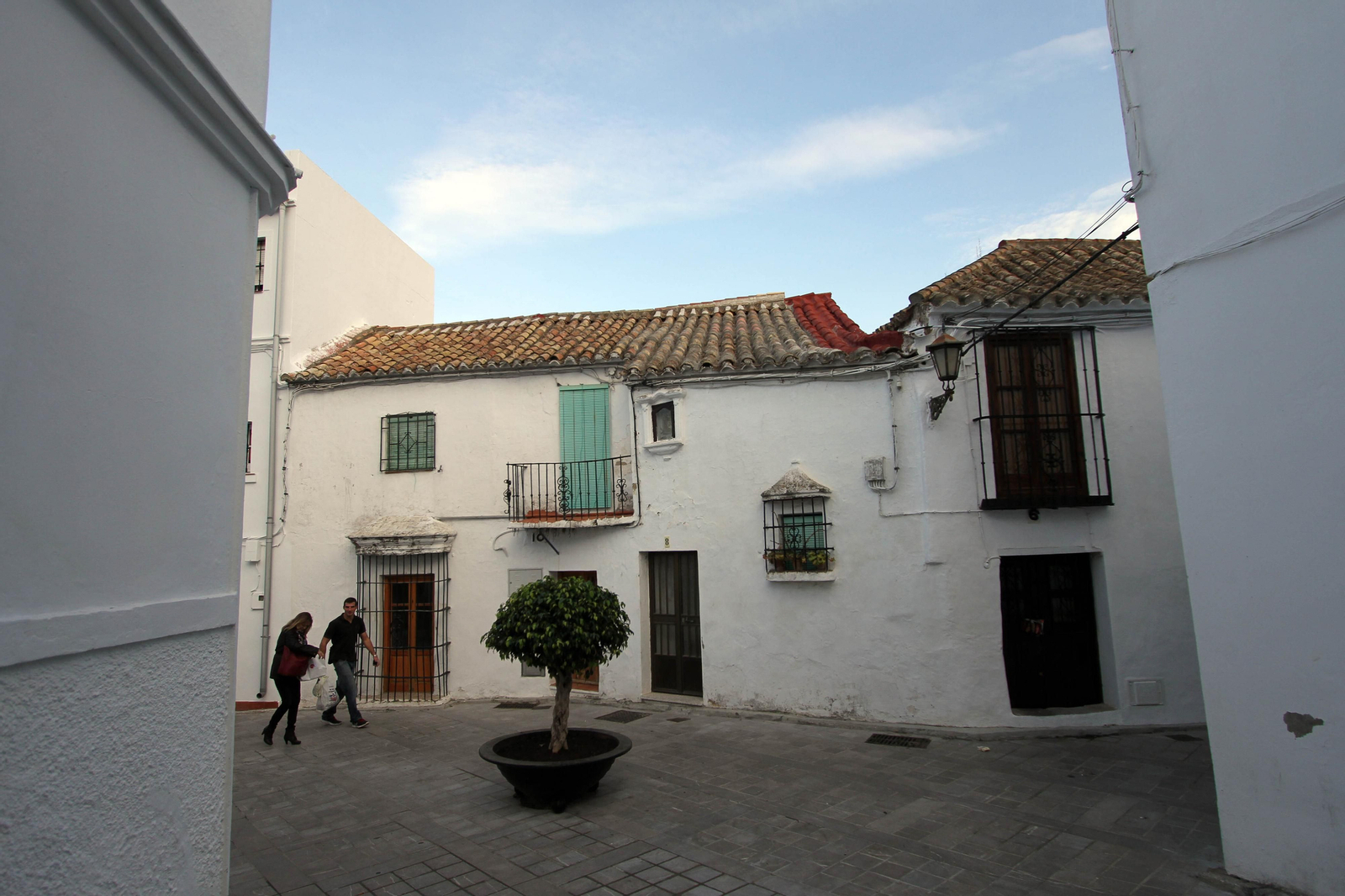 Una calle del casco histórico de San Roque.