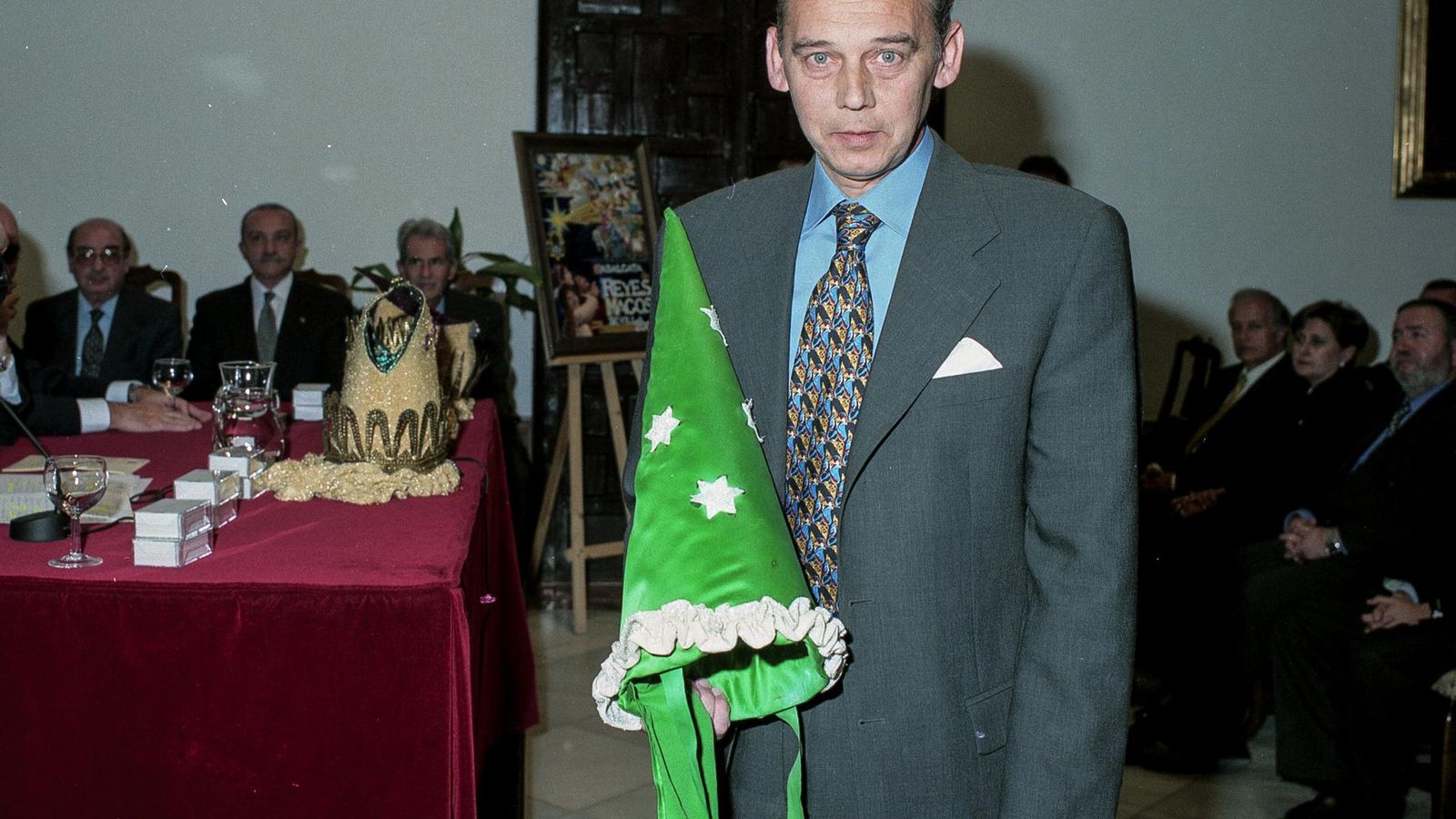 Emilio Boja, en el acto de proclamación como Mago de la Fantasía.