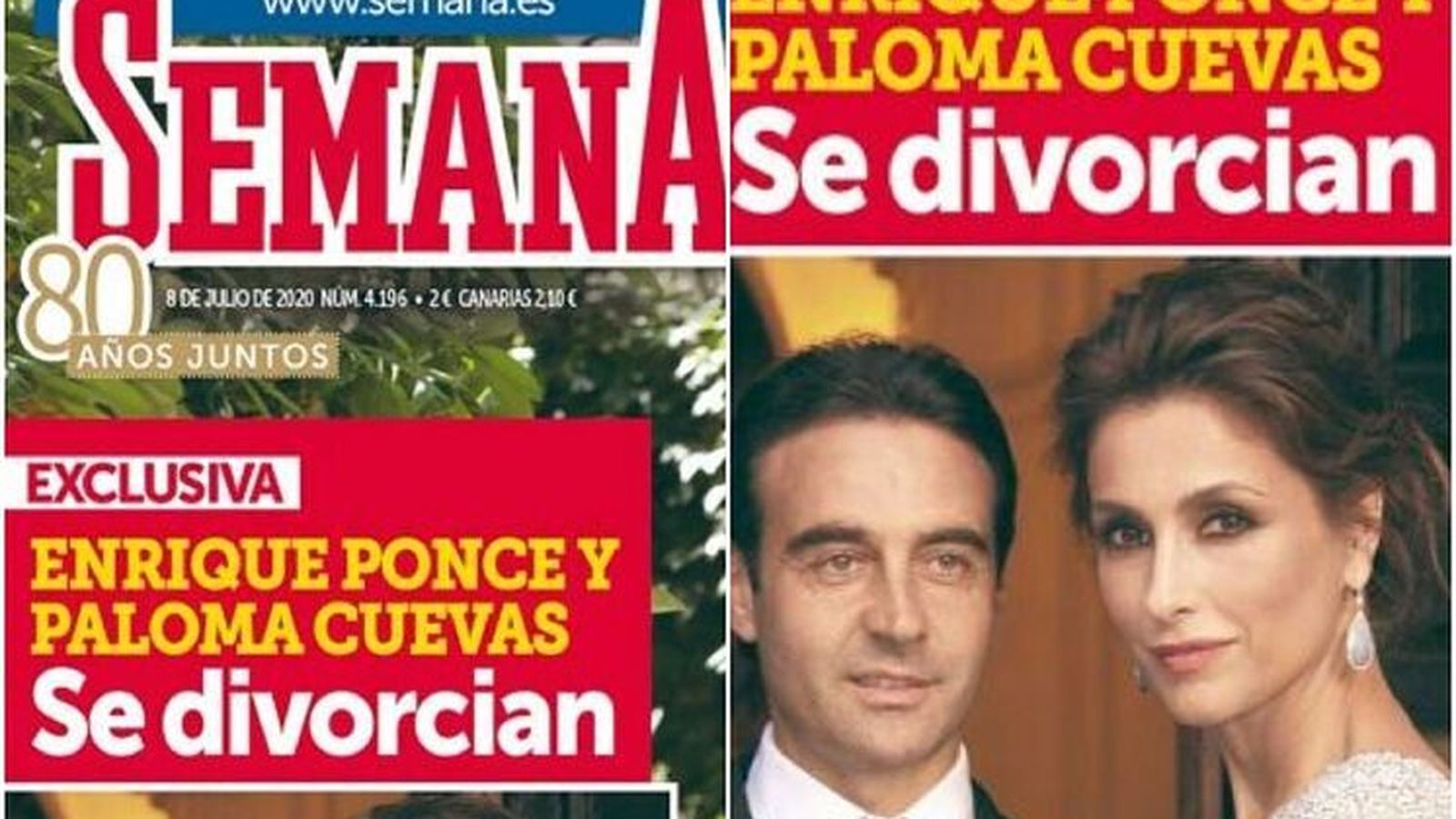 Portada de Semana del pasado 1 de julio con la exclusiva del divorcio.