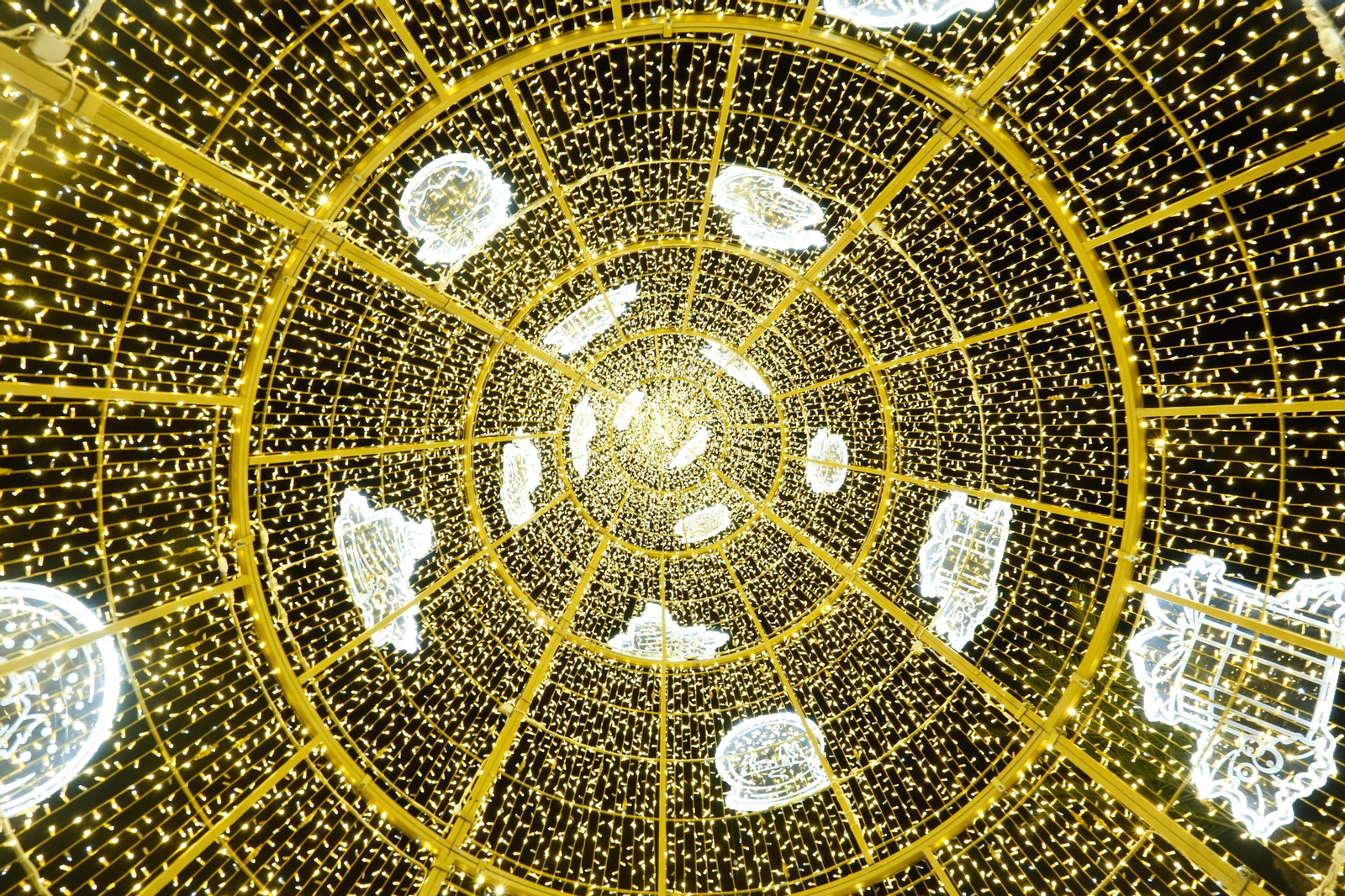 Las fotografías del encendido del alumbrado de Navidad en San Roque