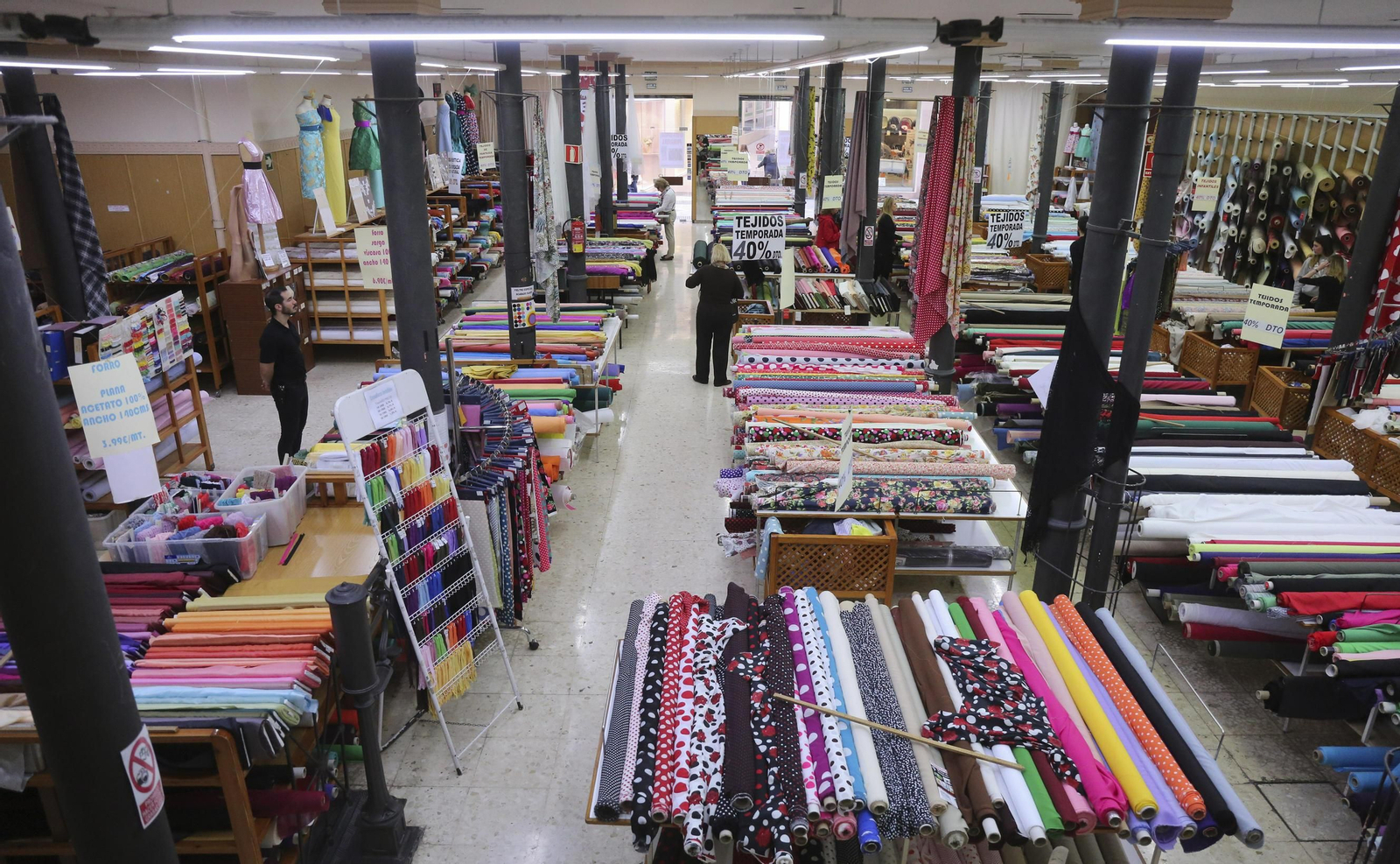 El interior del local.