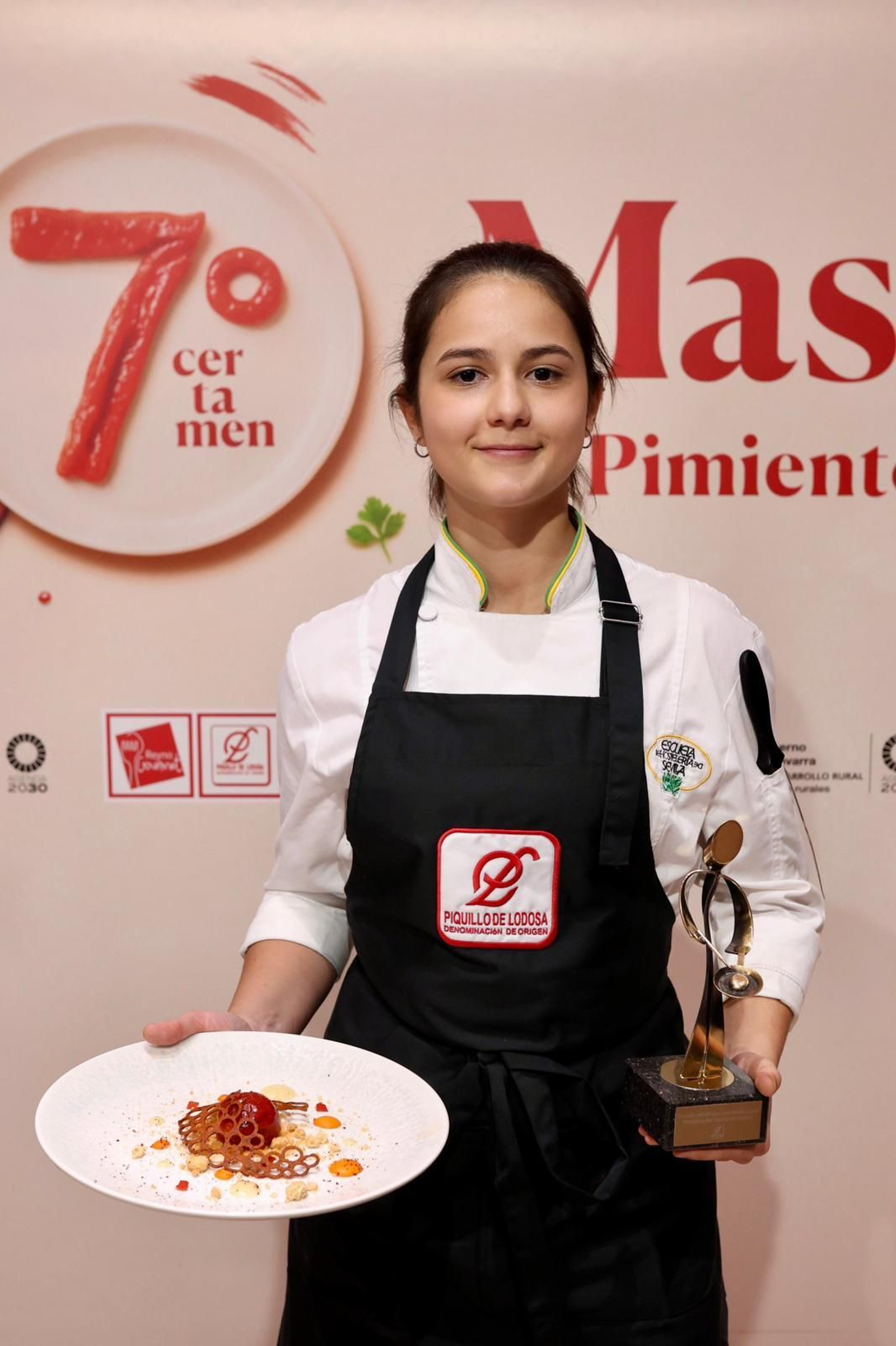 Irene Jiménez, con su premio