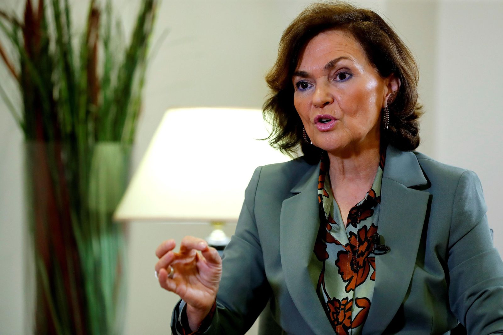 La vicepresidenta primera del Gobierno, Carmen Calvo.