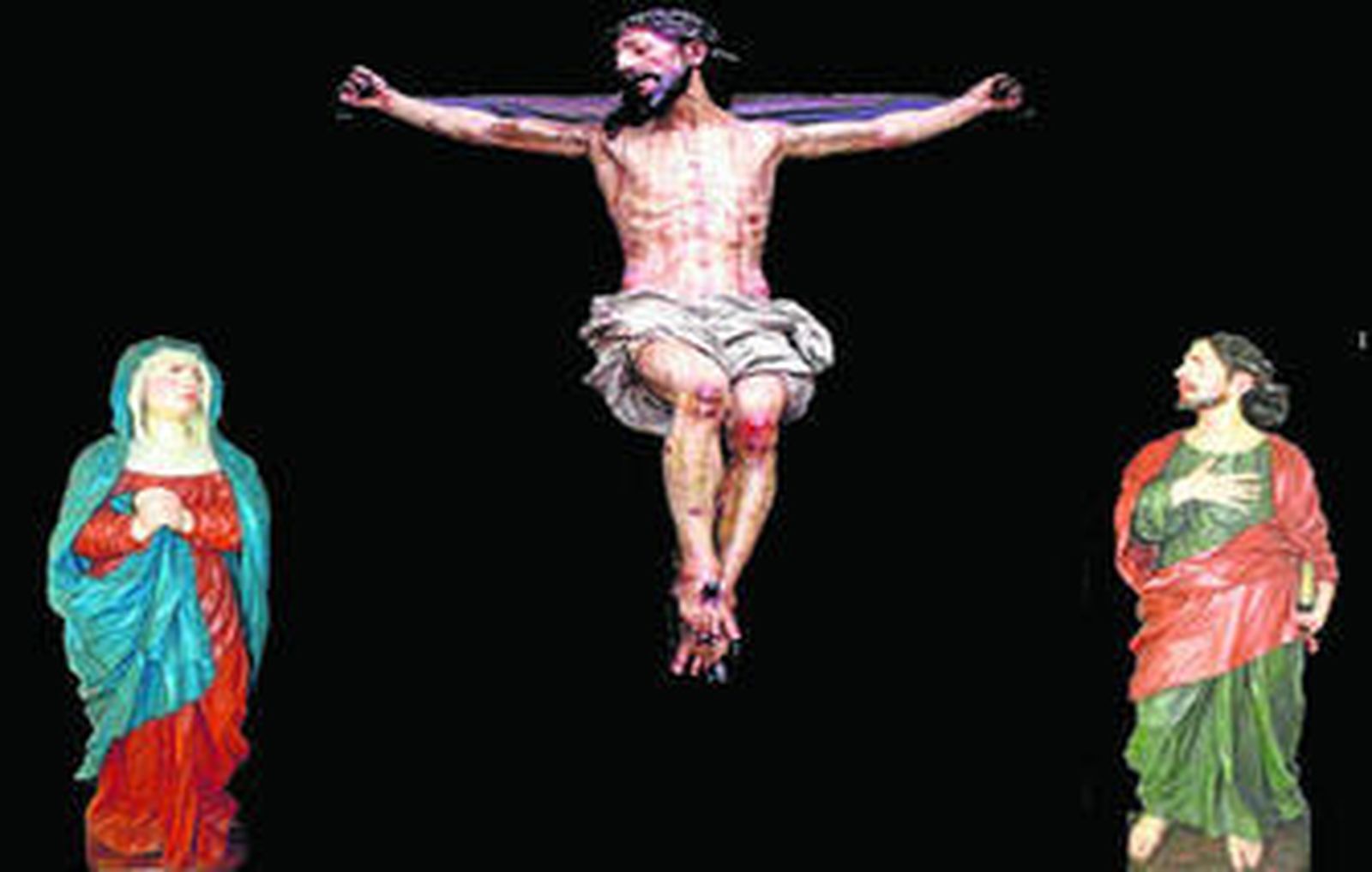 Reconstrucción ideal del Calvario hoy disperso.