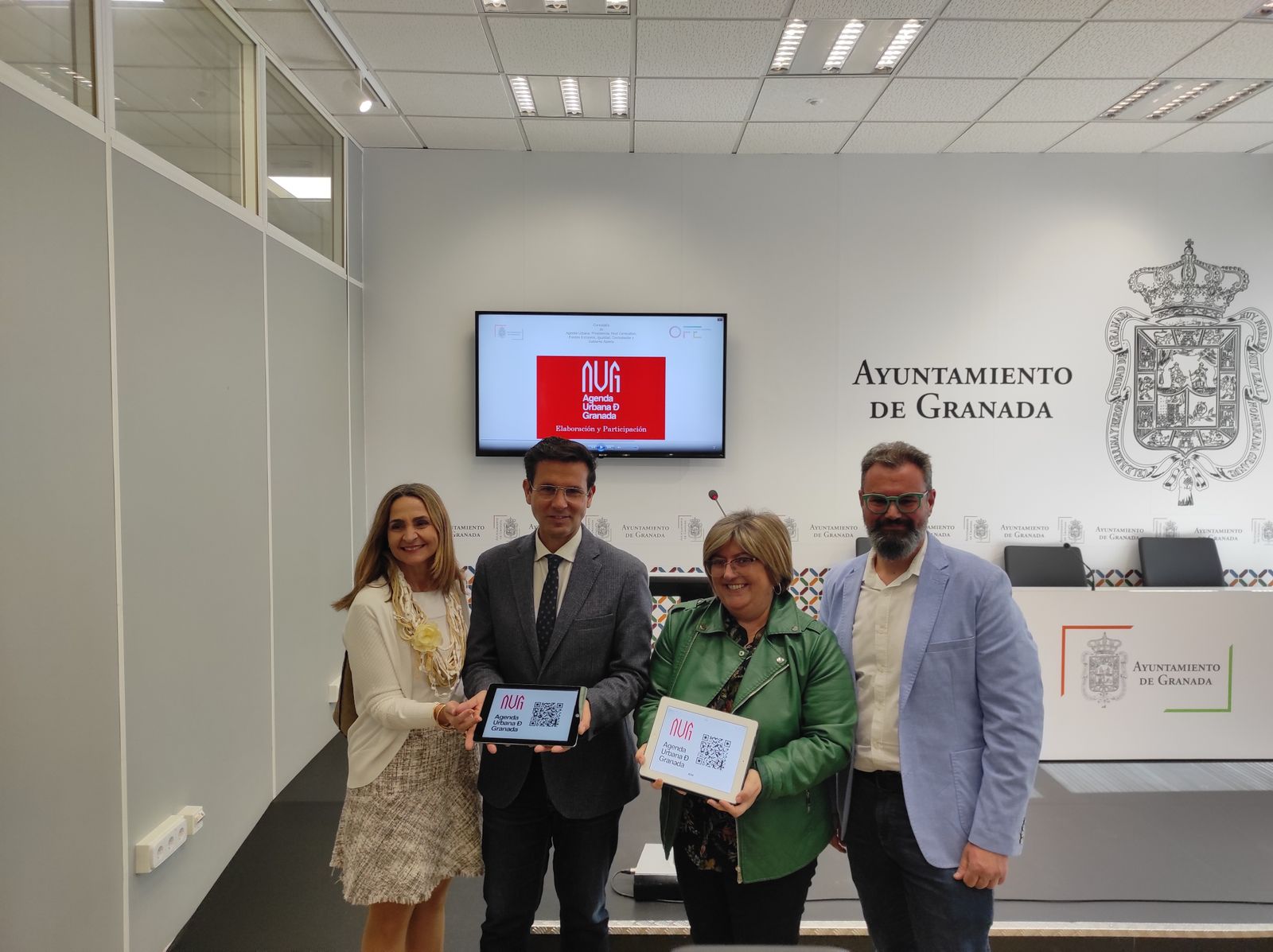 Imagen de la presentación de la agenda urbana de Granada