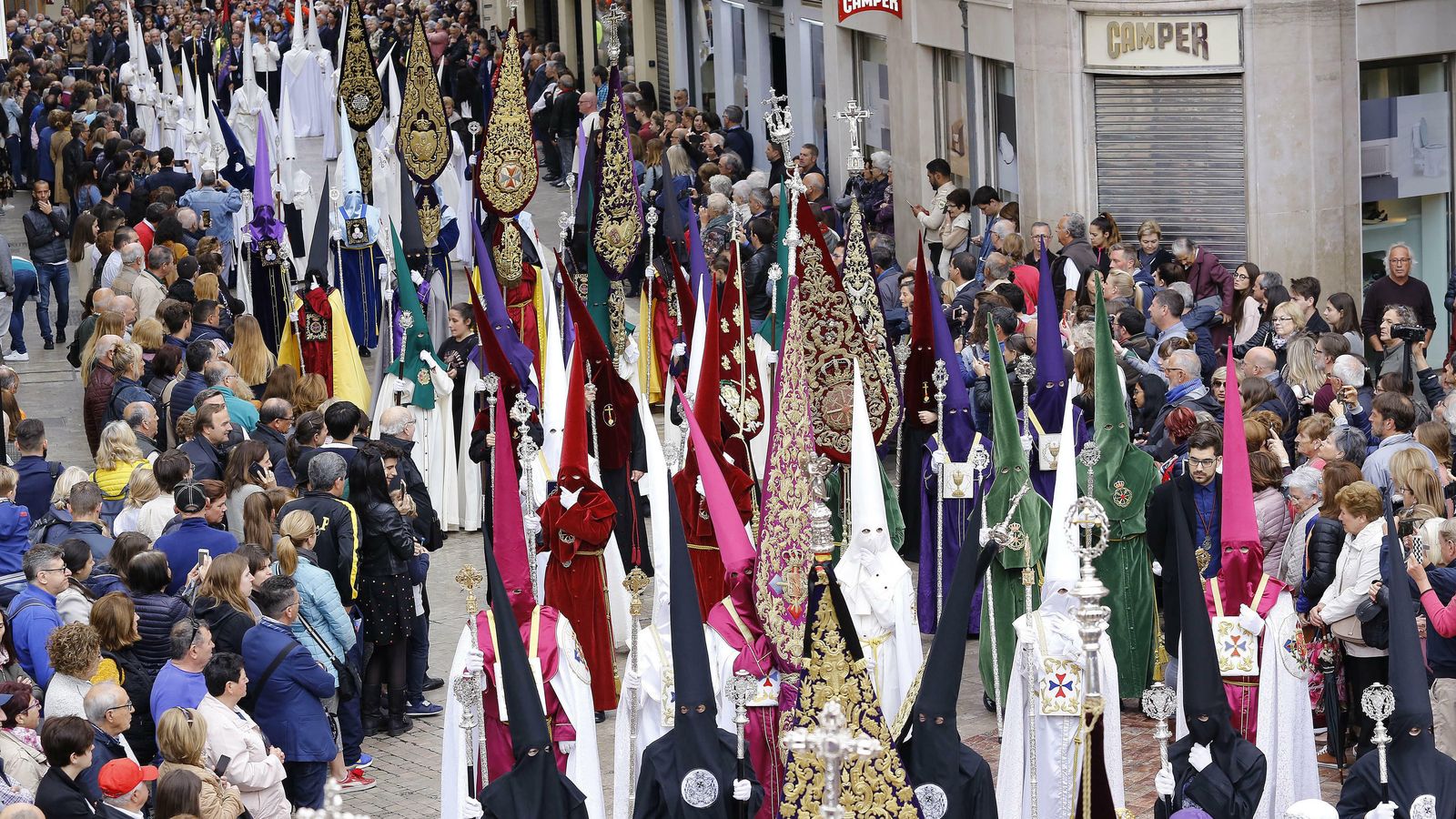 Imagen del Domingo de Resurrección en Málaga