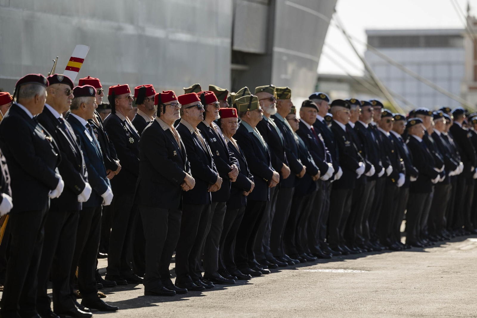 Las imágenes del día del veterano de las Fuerzas Armadas y Guardia Civil en Cádiz.