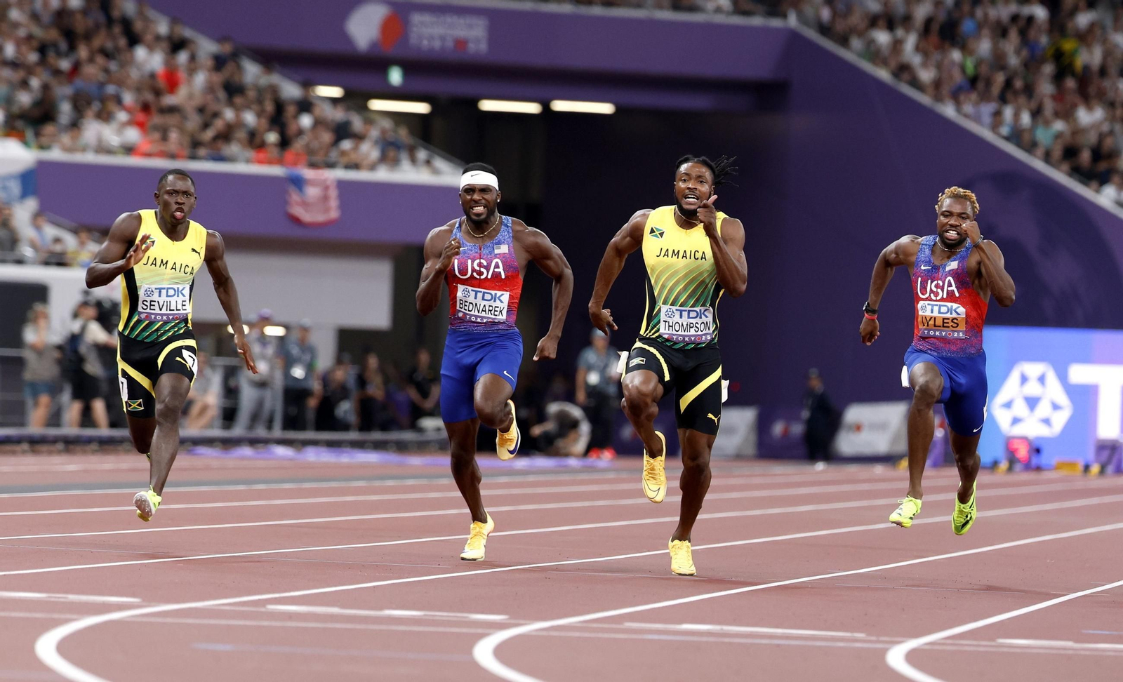 Las mejores imágenes del triunfo de Seville en 100 metros y del resto del Mundial de atletismo