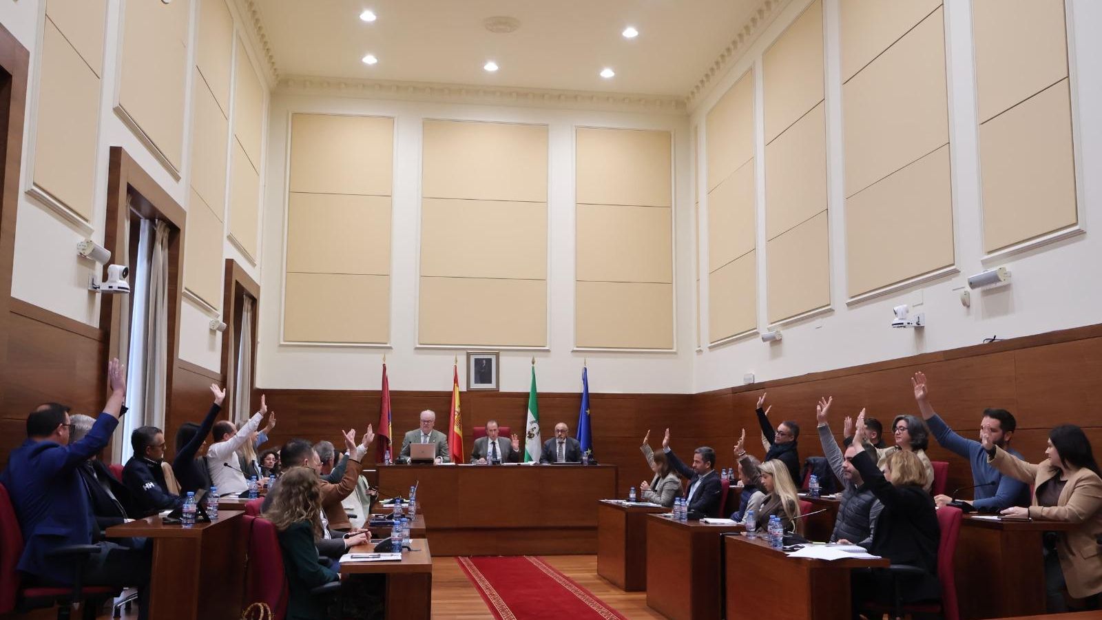 Votación en el Pleno Extraordinario.