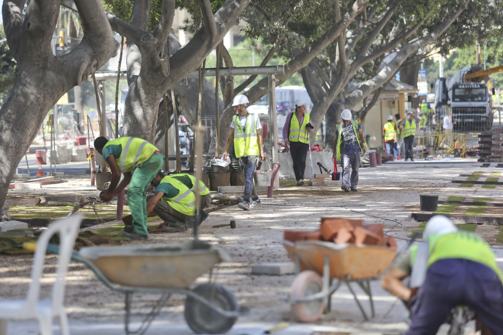 Las fotos de la peatonalización de la Alameda Principal de Málaga