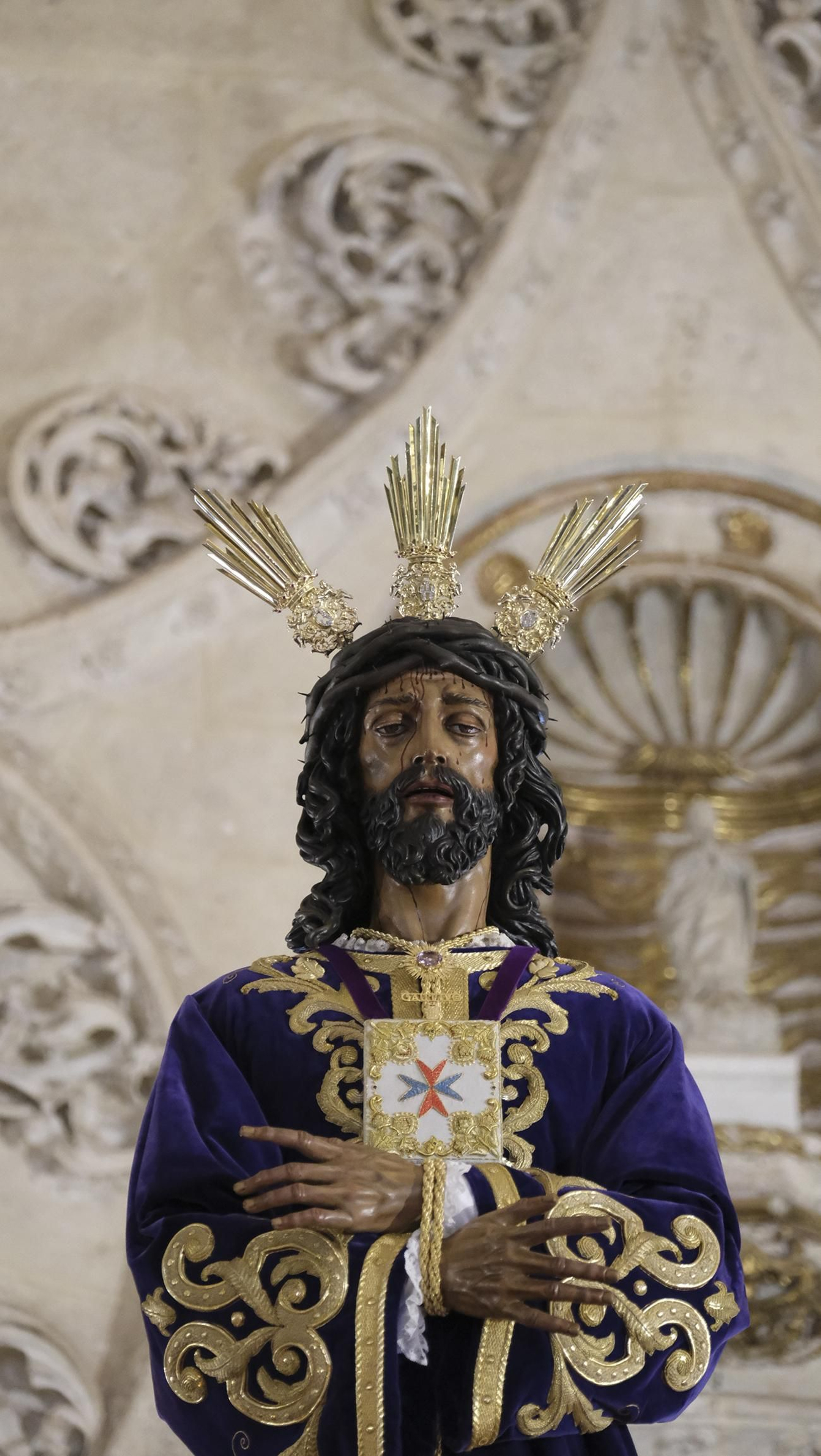 Imágenes de la salida extraordinaria de Jesús Cautivo de Medinaceli, por su 75 aniversario, Almería