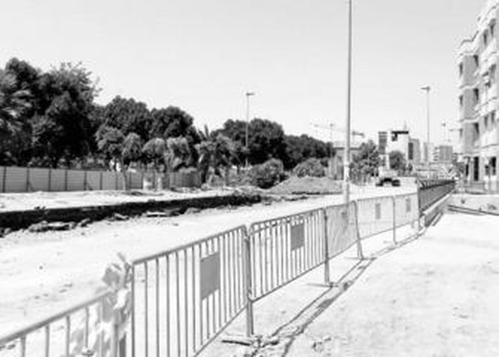 Obras de los aparcamientos de la calle Padre Méndez.