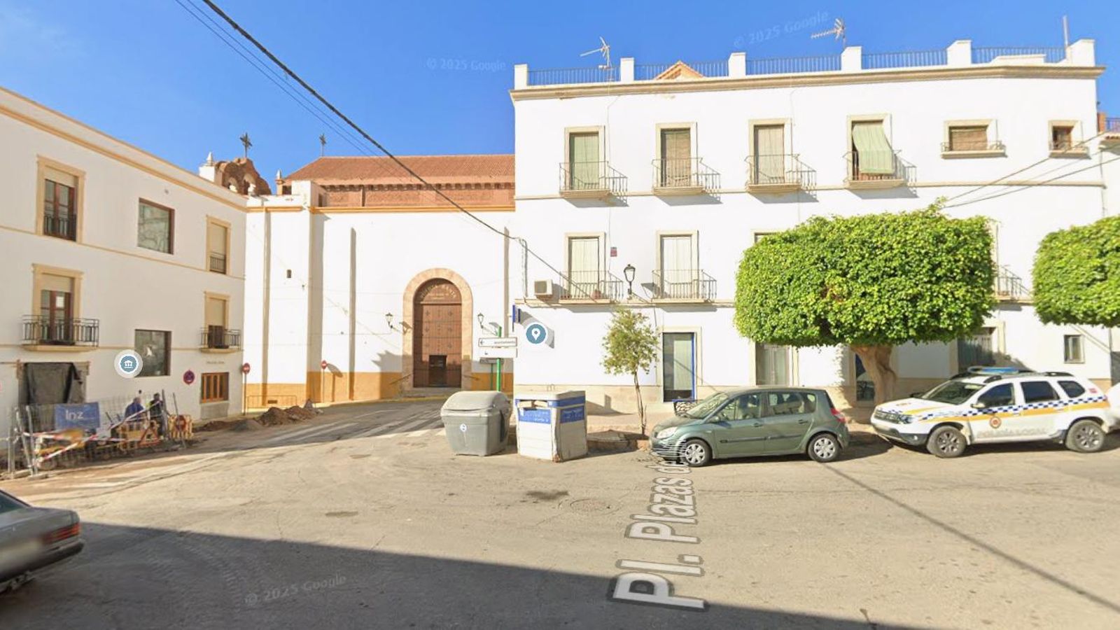 Plaza del Olmo (Dalías), donde tuvo lugar el crimen.