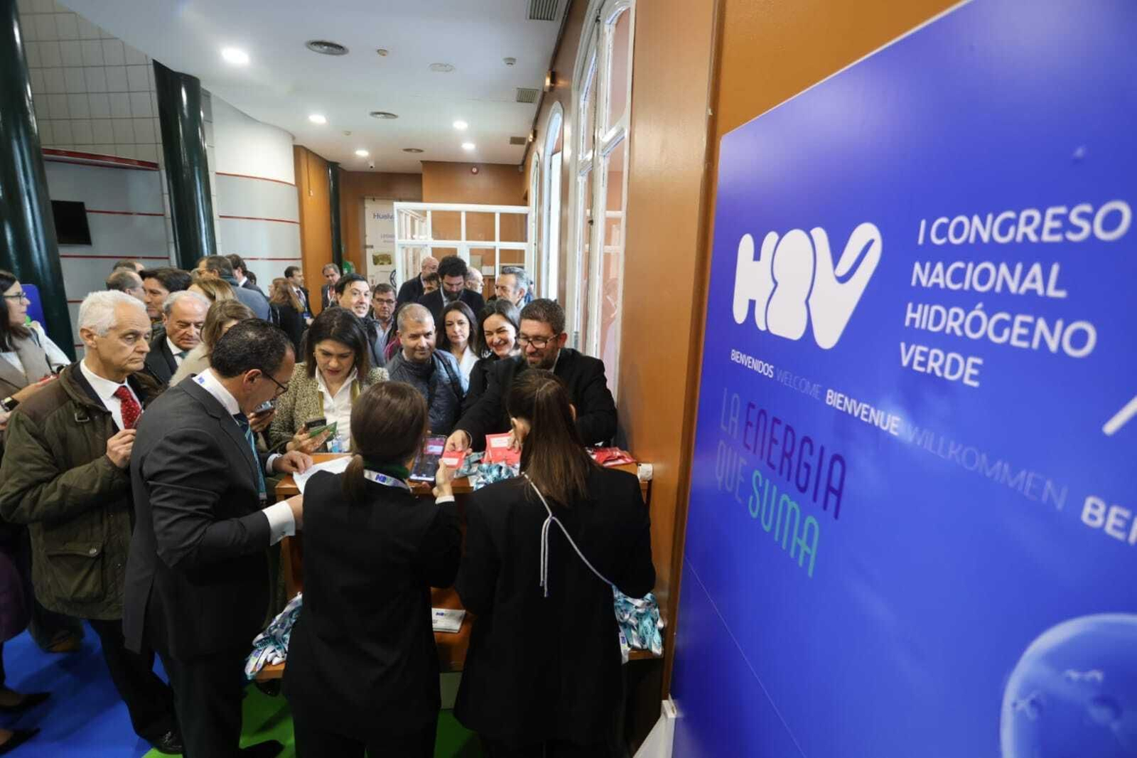 Imágenes de la inauguración del I Congreso Nacional de Hidrógeno Verde en Huelva