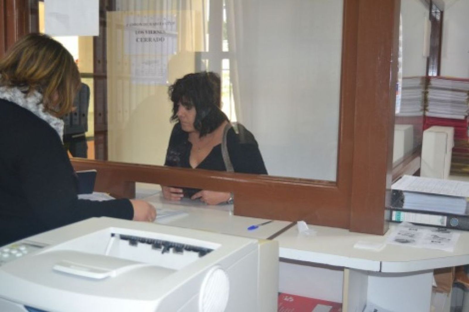 Oficina de empadronamiento.