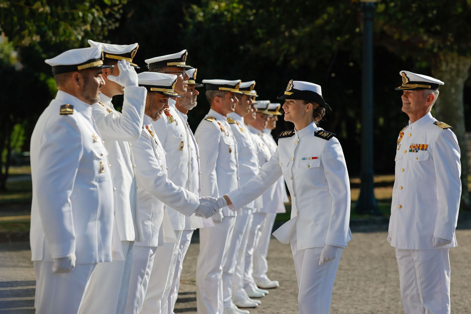Las fotos del ingreso de la Princesa de Asturias en la Escuela Naval de Marín