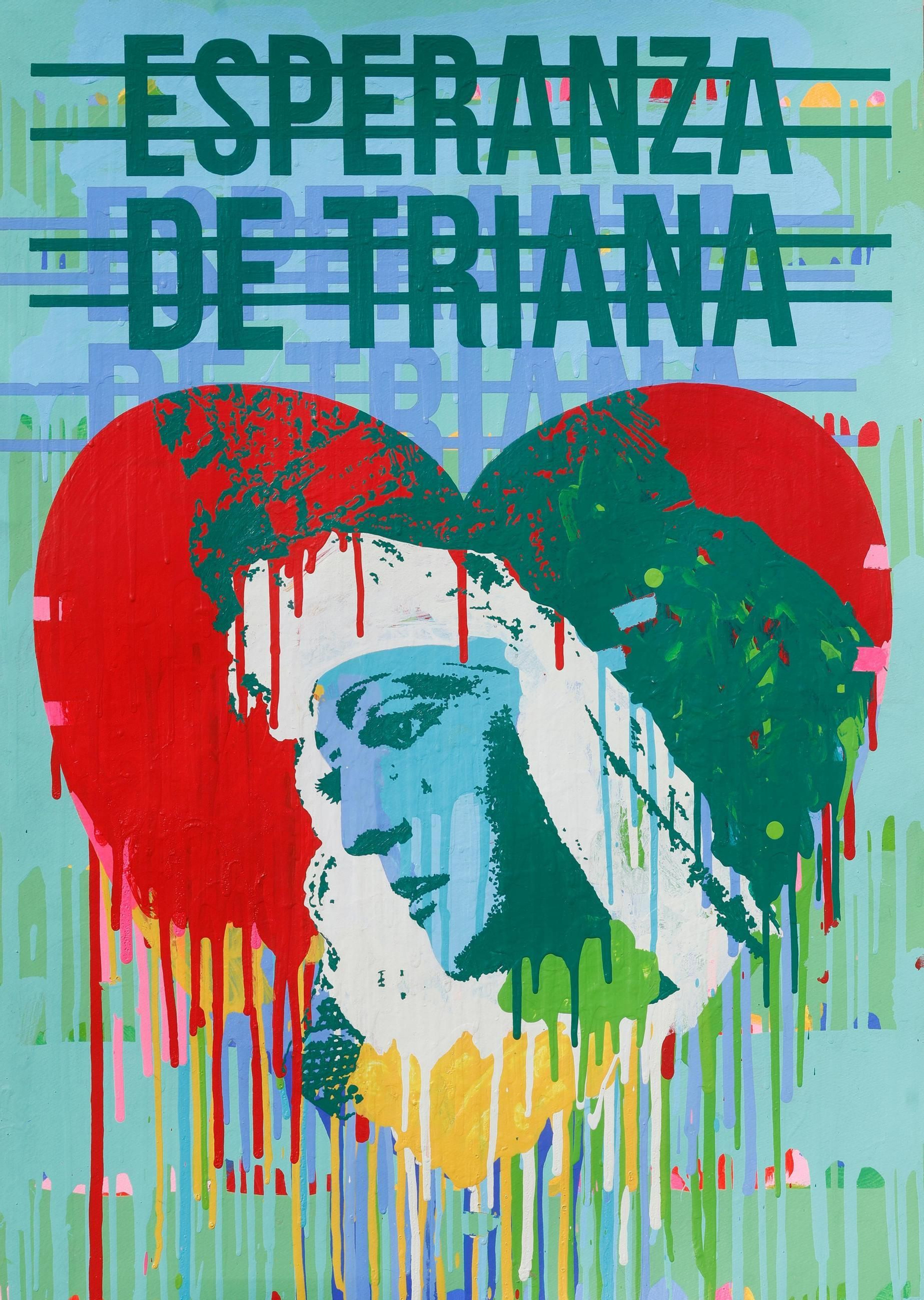 El cartel de Manolo Cuervo para la Esperanza de Triana.