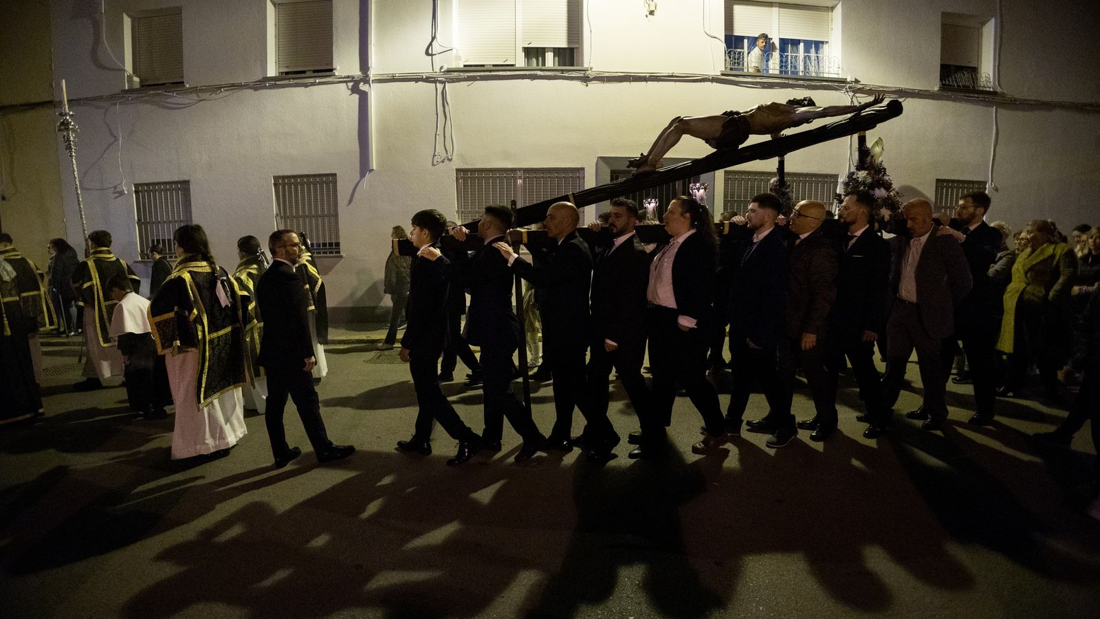 Vía crucis del Santísimo Cristo del Perdón en San Fernando.