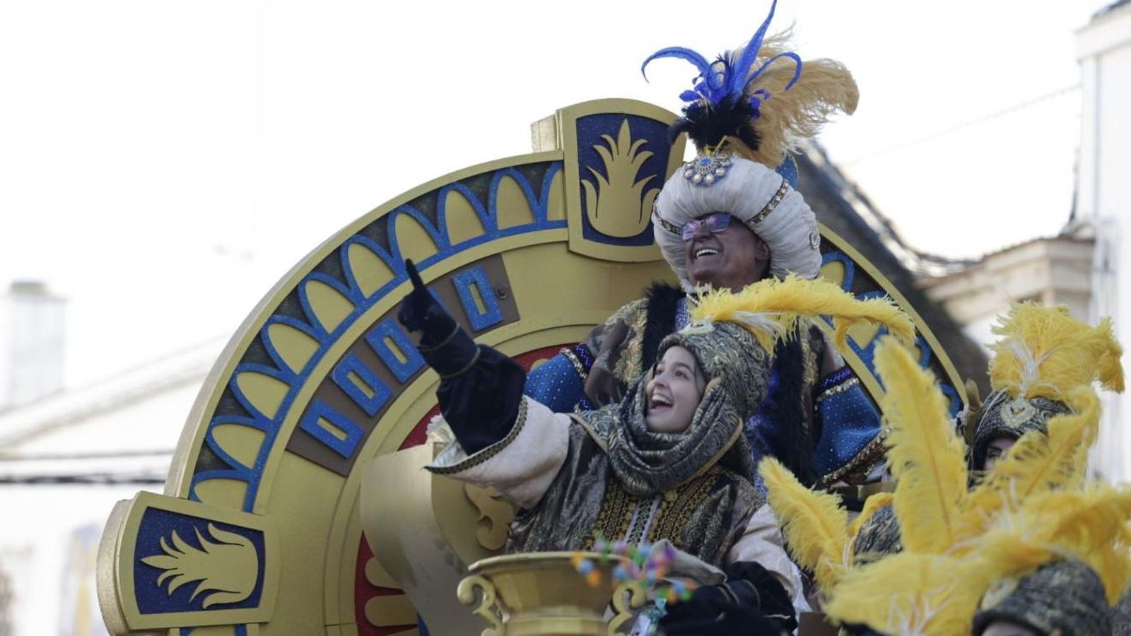 El Rey Baltasar, durante la Cabalgata.