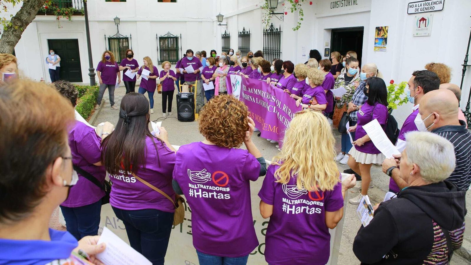 Concentración en La Barca el pasado mes de octubre, en el que se dio a conocer la formación de la nueva plataforma.