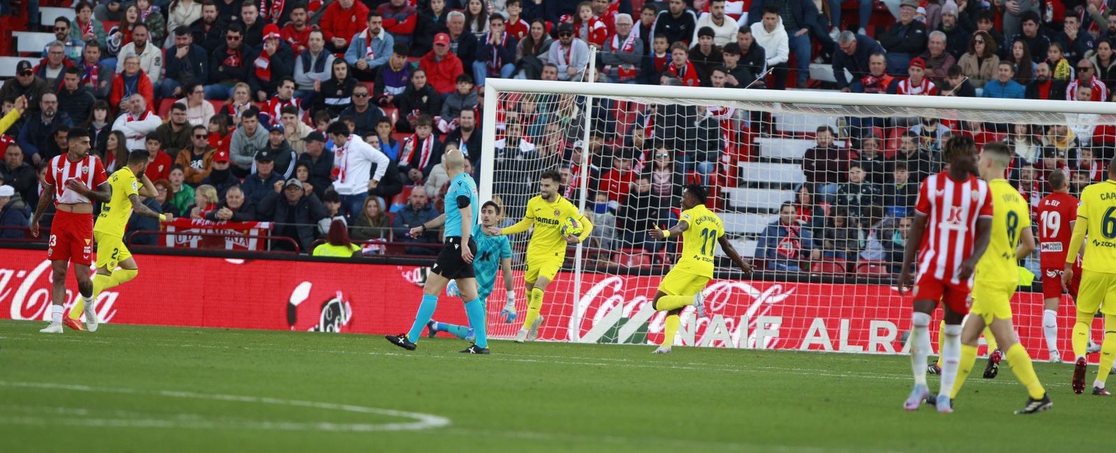 Imágenes de la derrota de la U.D. Almería ante el Villarreal por 0 a 2