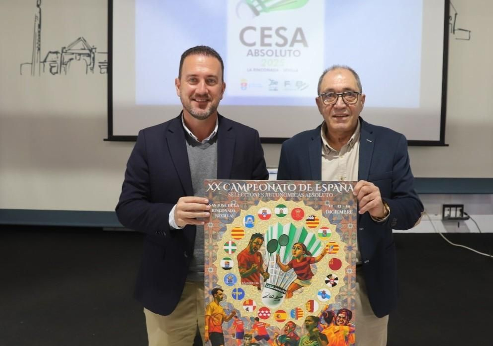 Una imagen de la presentación del cartel en San José de la Rinconada.