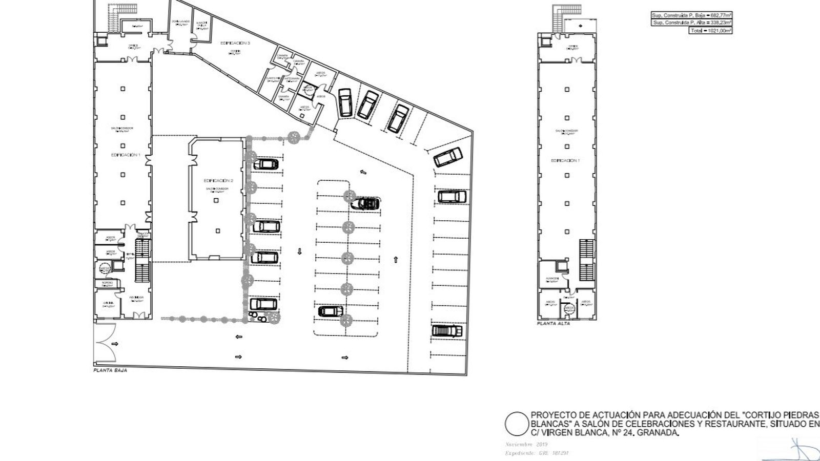 Plano de distribución de la reforma