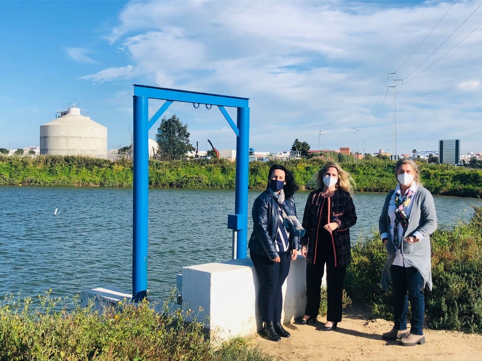 Ana Mestre con Ascensión Hita y Ana Bertón.