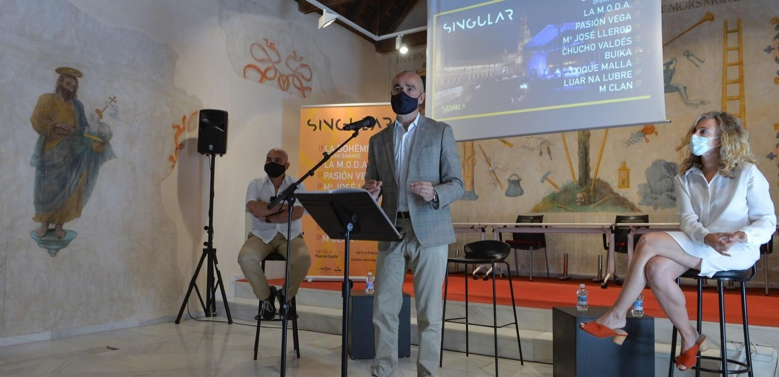 Presentación del Singular Fest, en el Espacio Santa Clara.