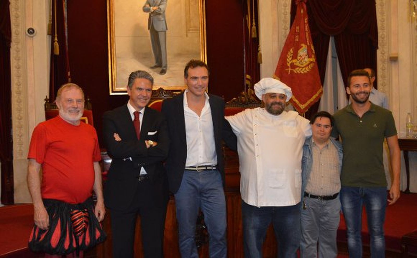 José Enrique Miranda, Fernando Pérez, Enrique Miranda, Antonio Pedro Serrano, Miguel Clares  y Javier Baena.  Foto: Ignacio Casas de Ciria