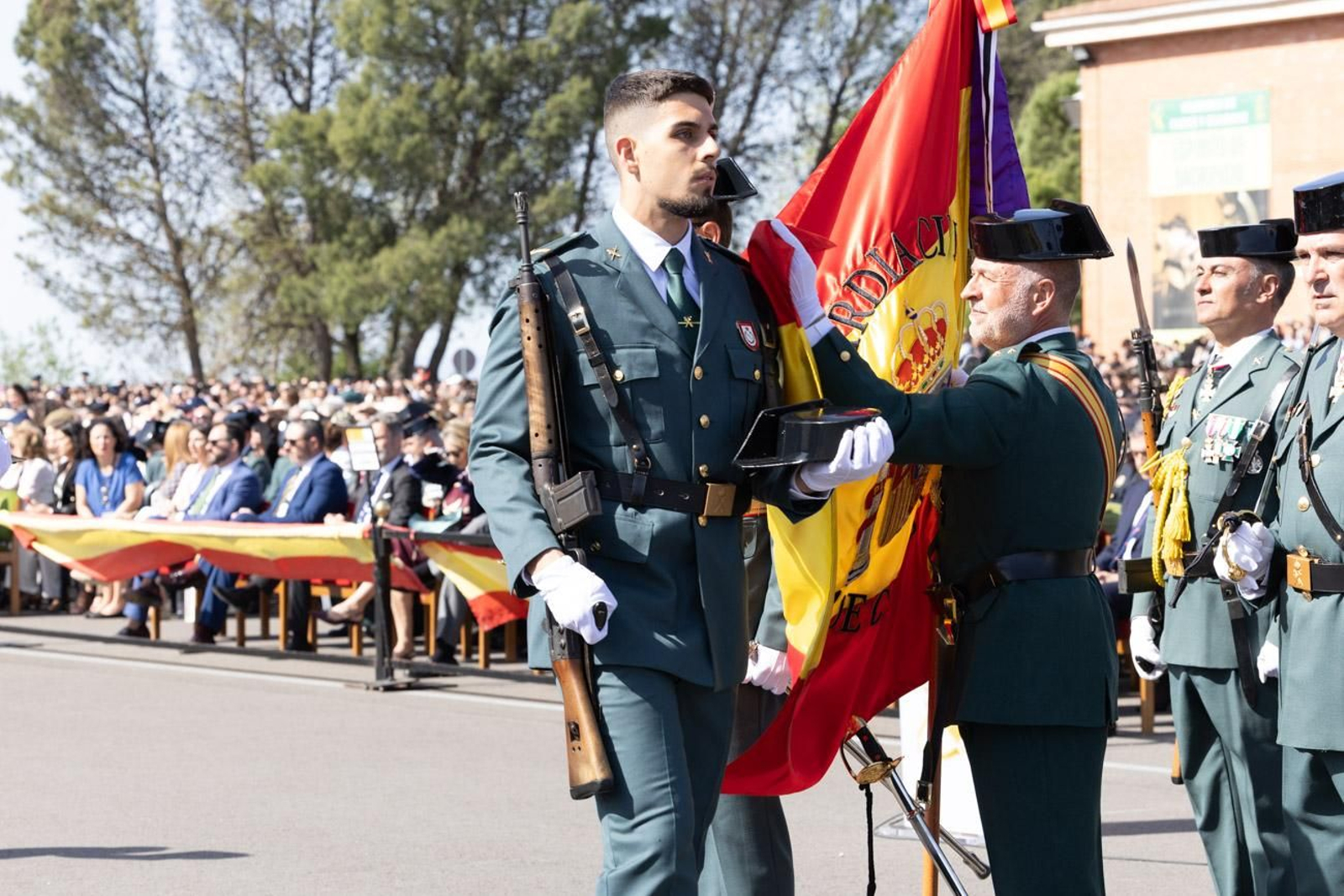 Acto de jura de bandera de la 130ª promoción de guardias civiles de la Academia de Baeza