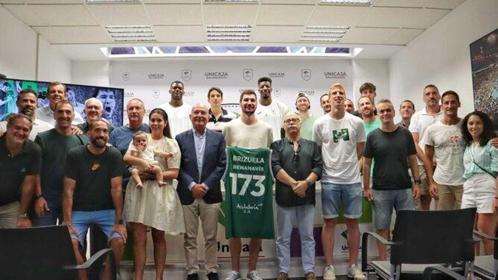 Brizuela, en su adiós del Unicaja