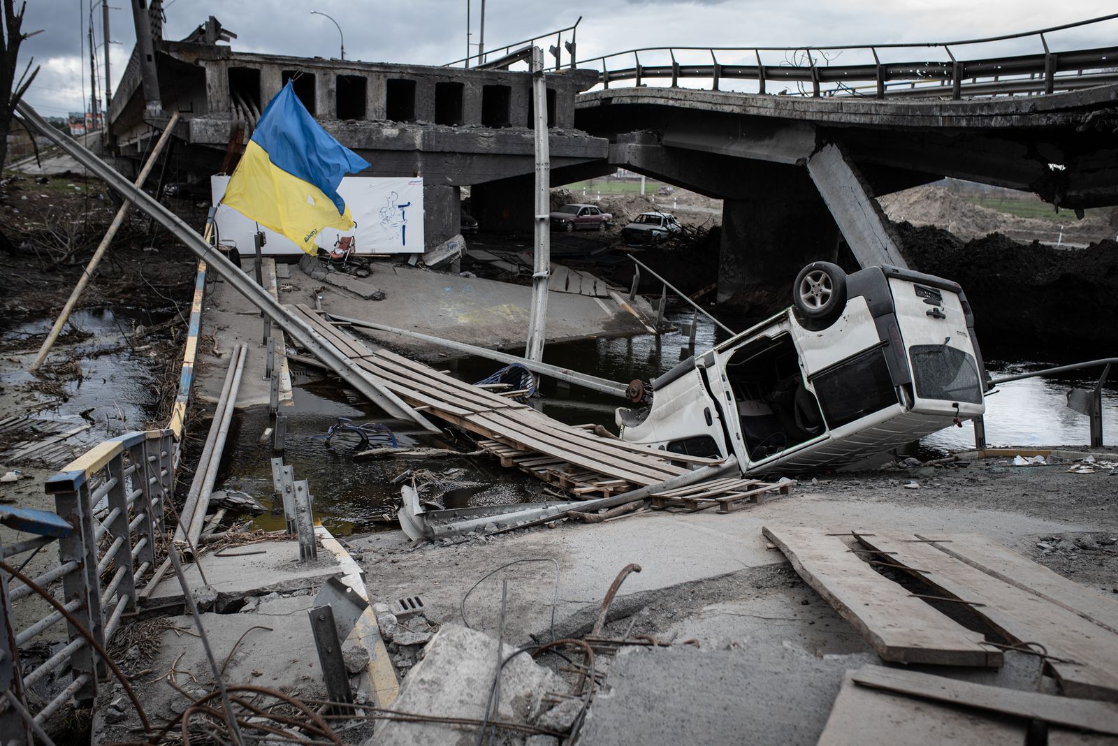La crónica de dos onubenses en la guerra de Ucrania, en imágenes