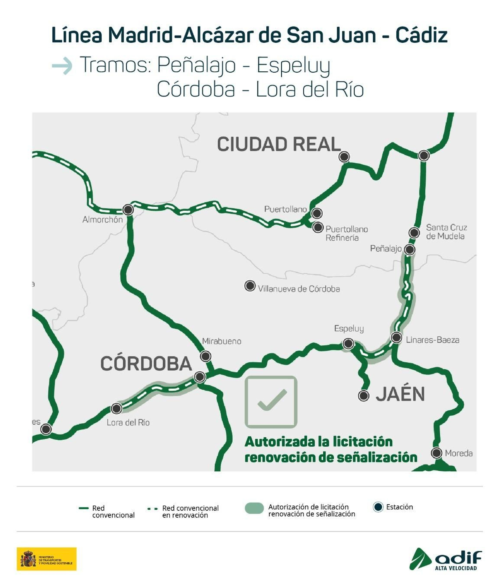 Mapa con la zona en la que se ejecutará la mejora.