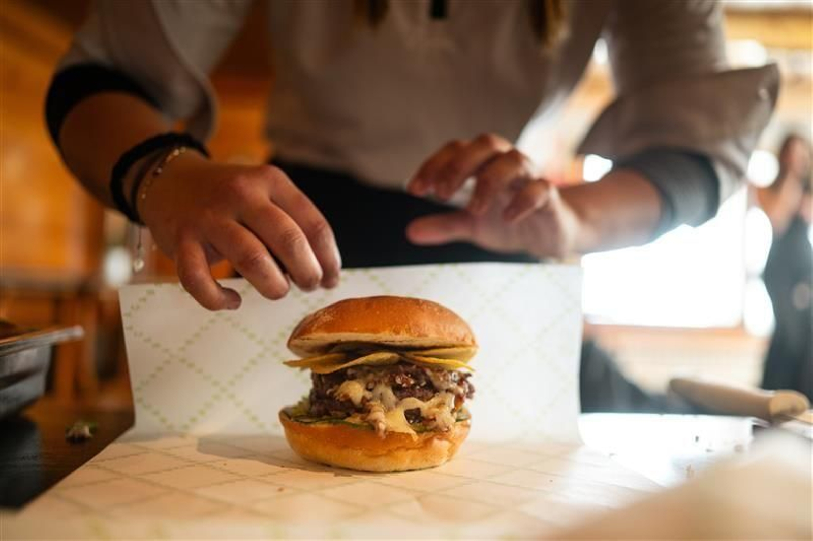 Hamburguesa en un establecimiento de Grandvalira.