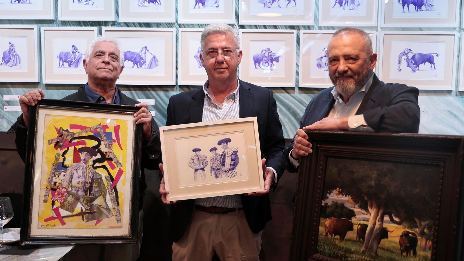 Caiceo, Jiménez Sánchez-Dalp y Rizo muestran cada uno una obra suya. Caiceo, Jiménez Sánchez-Dalp y Rizo muestran cada uno una obra suya.
