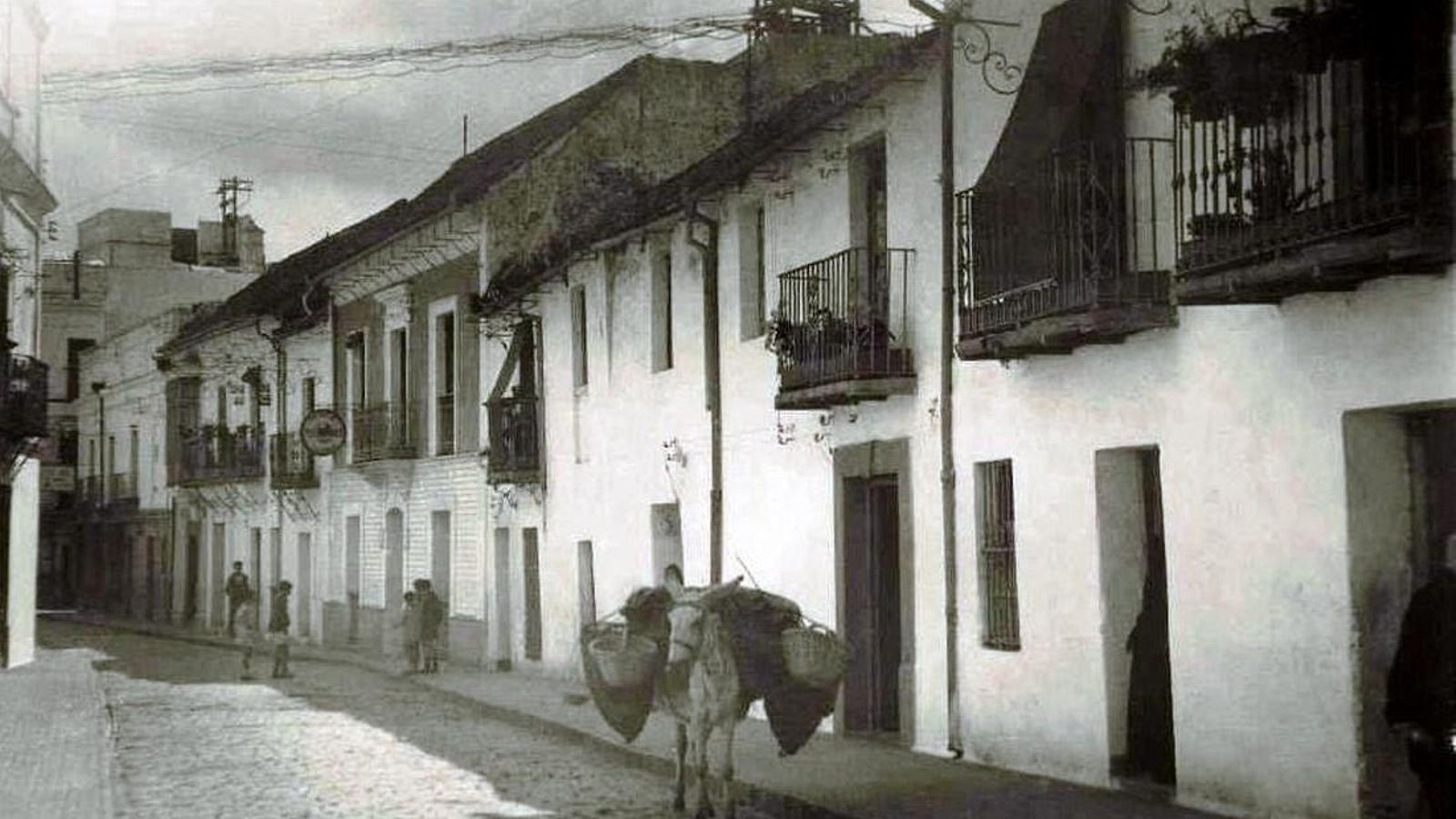 Calle Panadería (Castelar), hacía 1900.