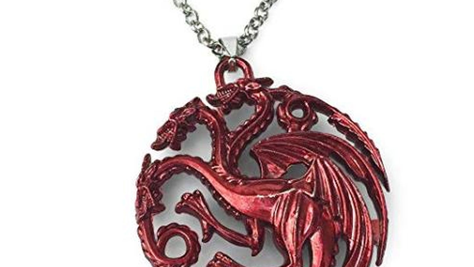 Colgante con el emblema de la casa Targaryen.
