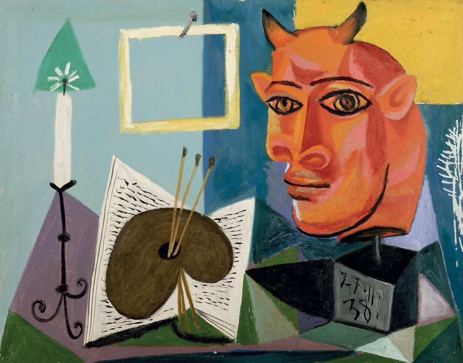 'Bodegón con Minotauro y paleta', Pablo Picasso 1938.